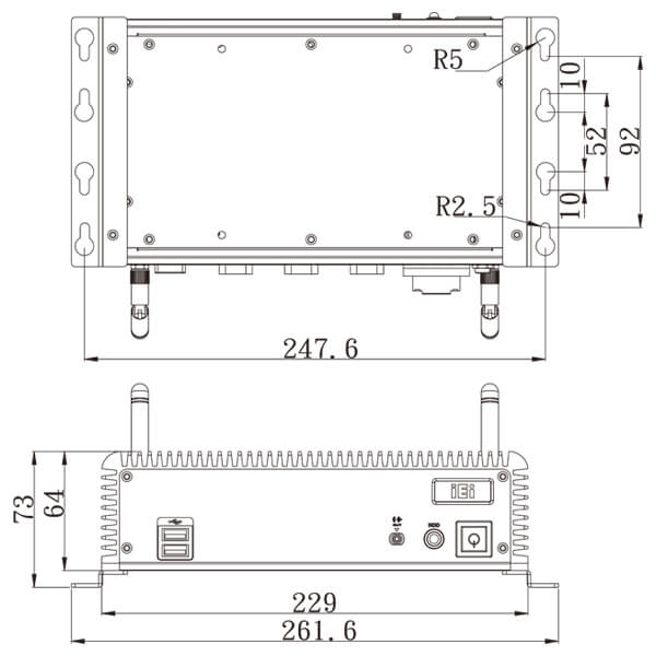 ECW-281B-QGW-embedded-system-dimension