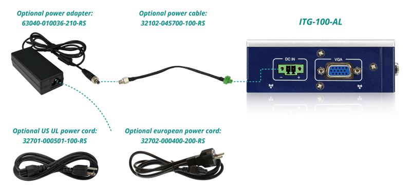 ITG-100-AL optional power supply