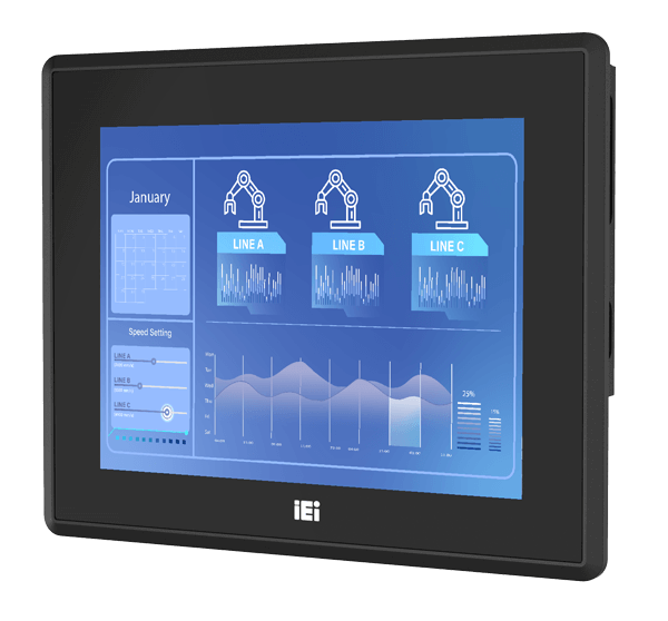 IEI PPC2-C12-EHL 12 Inch Fanless Panel PC | Intel® Elkhart Lake Platform