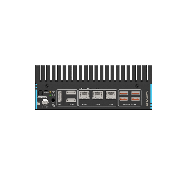 IEI DRPC-W-TGL DIN-Rail embedded system front