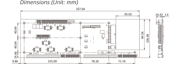 New_Graphics_Grade_Backplanes_Embedded_Computer_Single_Board_Computer_Backplane_Dimensions